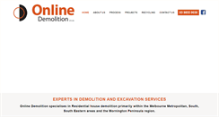 Desktop Screenshot of onlinedemolition.com